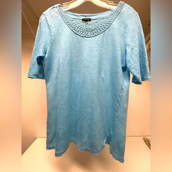 Talbots Tops - FREE! Talbots blue short sleeved top. Sz S